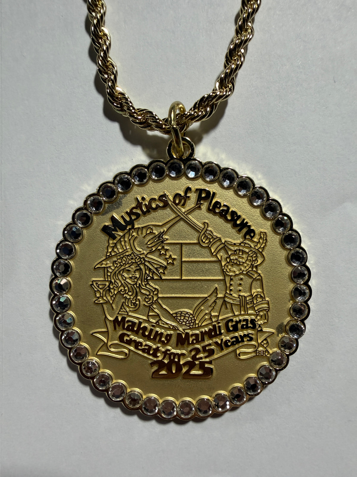 25th Anniversary Gold Emblem on Gold Chain – Mystics of Pleasure