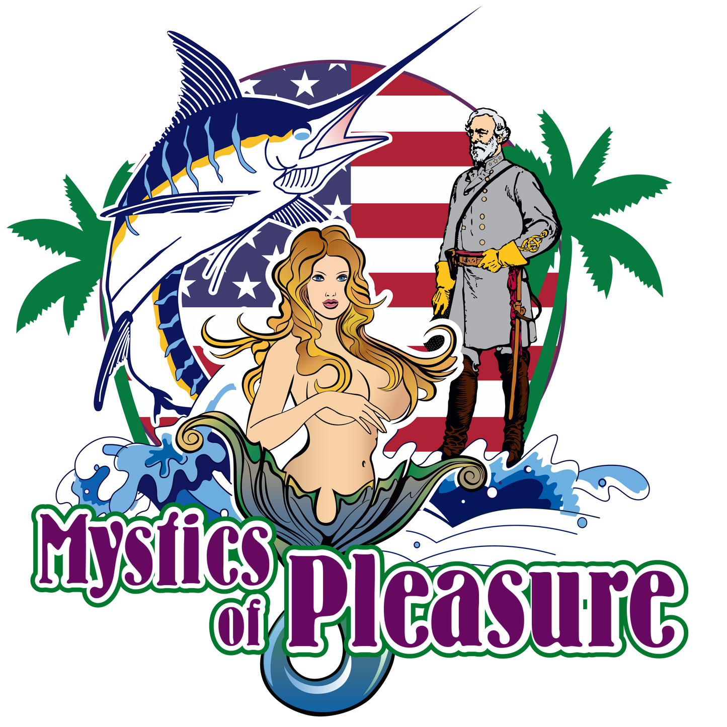 Mystics of Pleasure Boat Flag 2'x3'